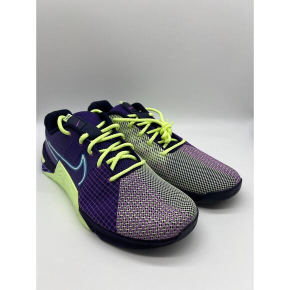 Nike Metcon 8 AMP Deep Purple Volt DV1206-500 Men's Shoes Size 15 - Picture 11 of 12